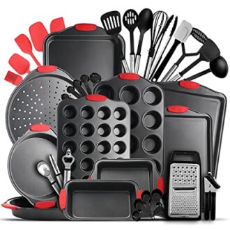 Eatex Nonstick Bakeware Sets - Complete 39 Piece Baking Set with Utensils